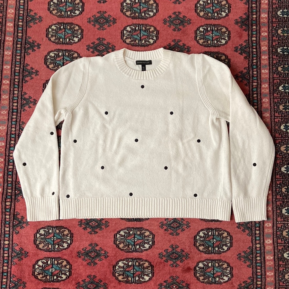 Banana Republic Polka Dot Cotton Sweater